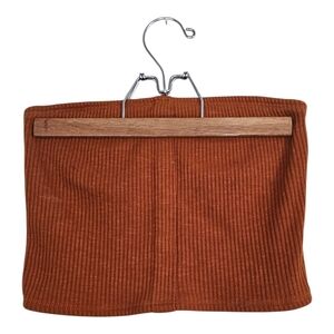 Ardene Burnt Orange Ribbed Tube Top